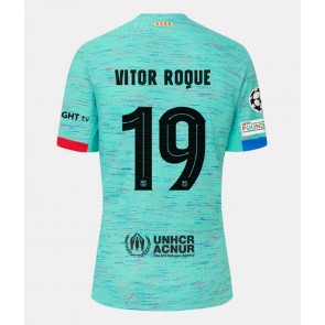 Barcelona Vitor Roque #19 Tredje trøje 2023-24 Kort ærmer